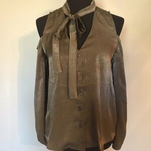 J.O.A Olive Green Blouse SZ Small